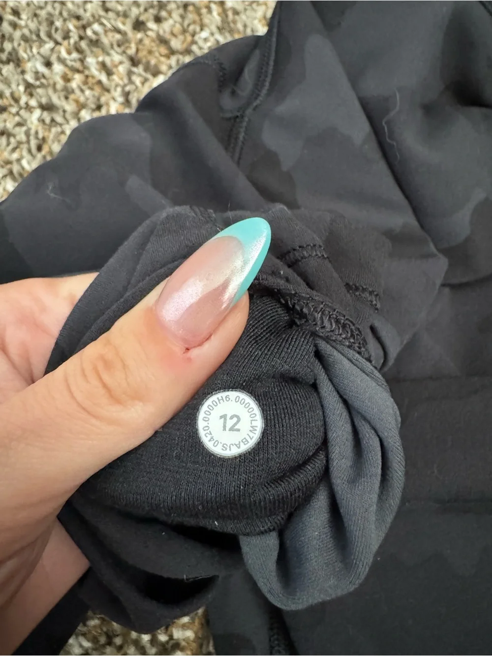 lululemon Align™ high rise Short 6” sz 12 black camo athleisure yoga hike